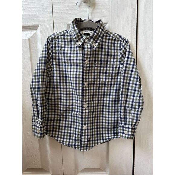 Janie and Jack 3T Boys Checkered Button Down Shirt - Picture 1 of 5